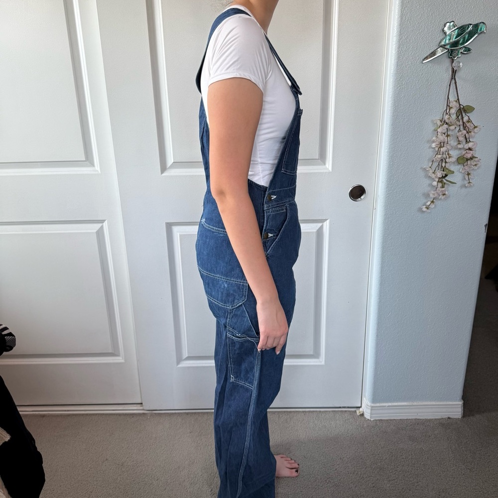Vintage 50s 60s HERCULES dark Denim Overalls unisex M  VERY RARE union made - Picture 7 of 16
